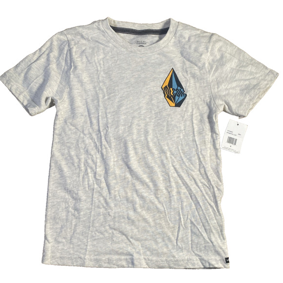 Volcom Boys Little Youth 5 Short Sleeve T-Shirt Tee Grey Stoney Fill - Picture 1 of 6